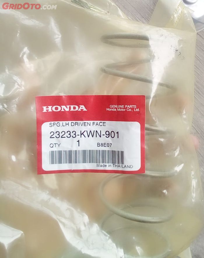Kode Per CVT Honda PCX CBU