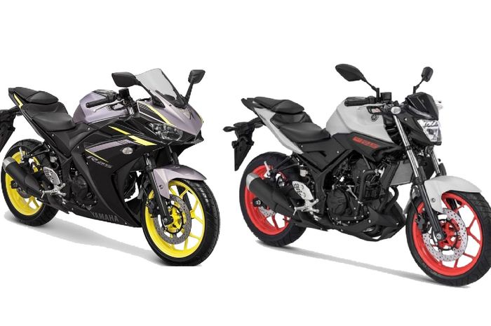 Ilustrasi Yamaha YZF-R25 dan MT 25