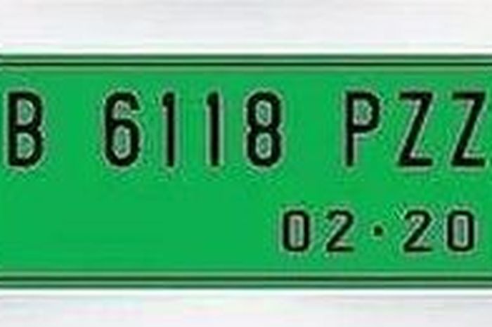 Warna pelat nomor kendaraan di Indonesia, ada warna hijau