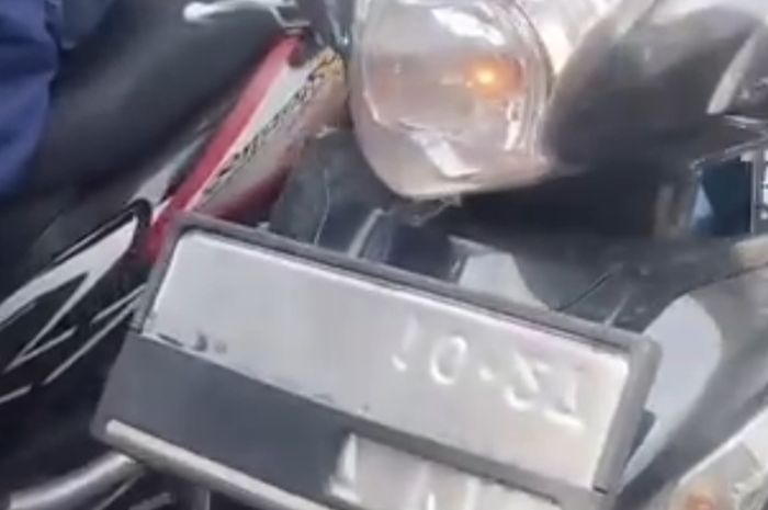 Fenomena tutup pelat nomor lagi marak. Polisi lakukan tilang manual