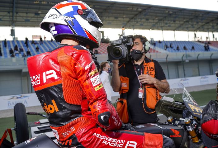 Pembalap Indonesian Racing Gresini Moto3, Jeremy Alcoba, merasa senang dengan motor Honda NSF250RW andalannya di Moto3 Qatar 2021