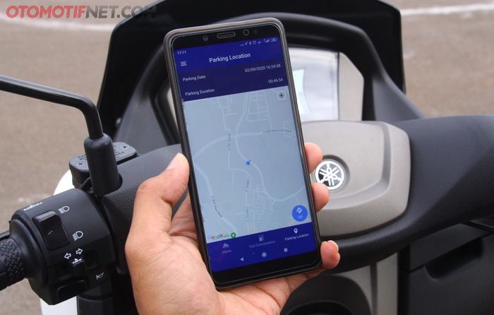 Aktifkan Y-Connect, jadi bisa pantau kondisi motor, salah satunya posisi parkir terakhir