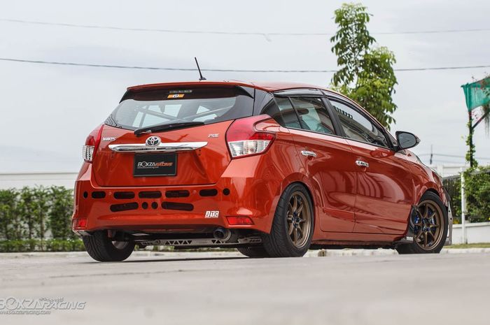 Modifikasi Toyota Yaris lele masih merambah ke kabin