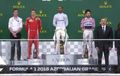 GP F1 Azerbaijan, Ambil Untung Dari Ban Valtteri Bottas Pecah, Lewis Hamilton Rebut Podium 1