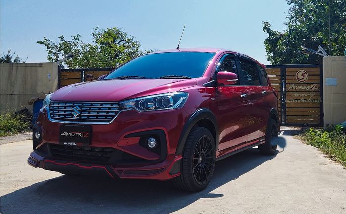 Tampilan depan modifikasi Suzuki Ertiga 