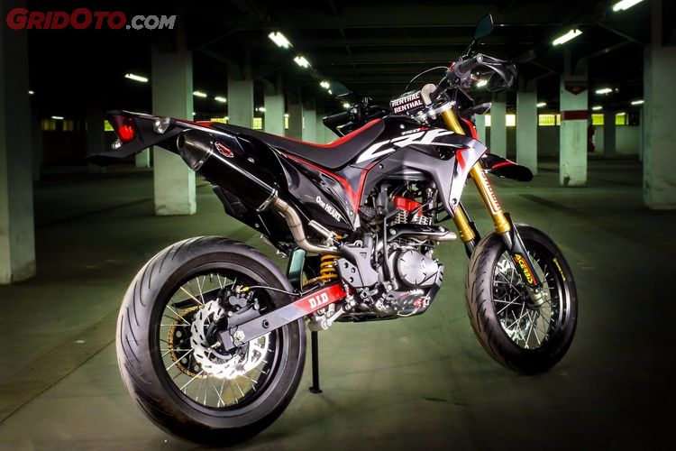 Modifikasi Honda Crf150l Bergaya Supermoto Ala Pabrikan Honda
