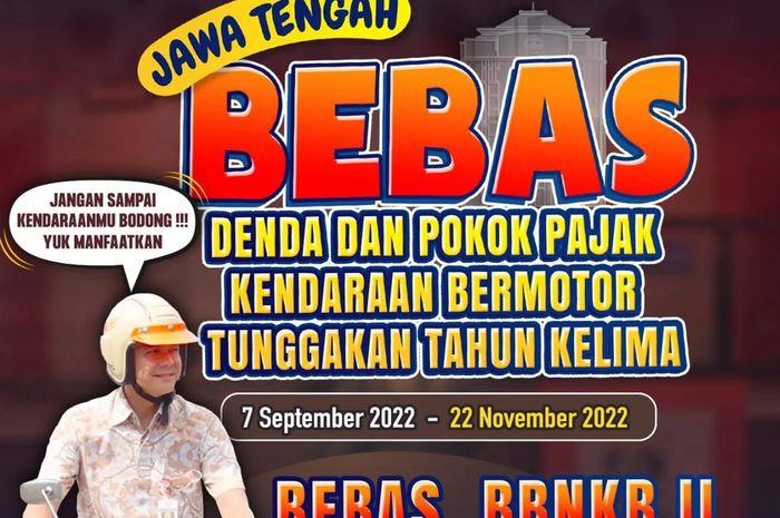  Pemutihan Pajak Kendaraan Bermotor berlaku di Jateng