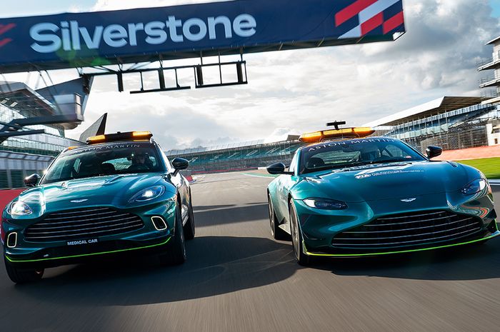 Medical car Aston Martin DBX dan safety car Aston Martin Vantage akan mulai bertugas di musim balap F1 2021