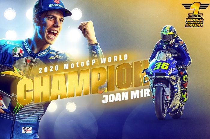 Joan Mir berhasil kunci gelar juara dunia MotoGP 2020 di Valencia, Kapan terakhir kali Suzuki jadi Juara?