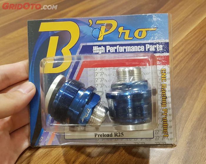 Salah satu produk preload adjuster aftermarket untuk sport 250cc