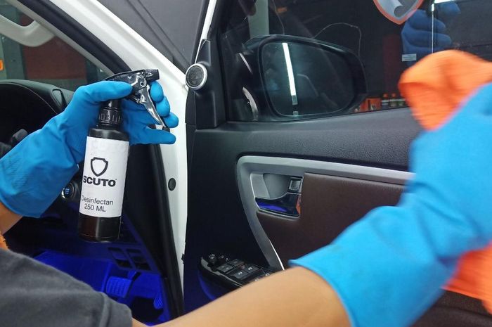 Scuto Indonesia Kasih Treatment Mobil Gratis, Semprot Disinfektan Tangkal Corona