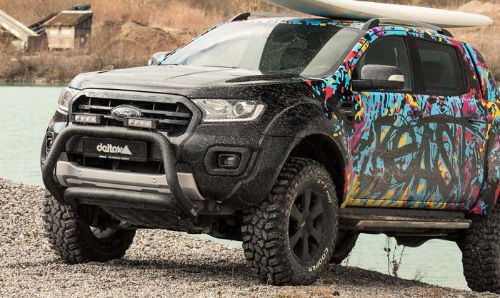 Tampilan depan Ford Ranger garapan Delta 4x4