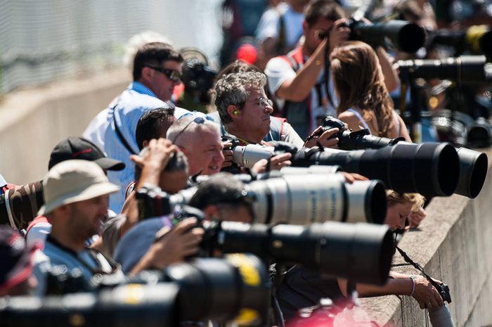 Fotografer yang meliput ajang balap MotoGP