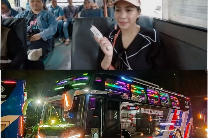 Ilustrasi Nagita Slavina dan PO Nagita Trans