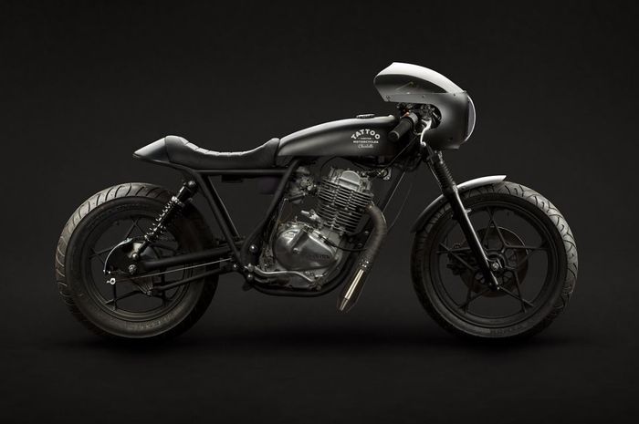 Suzuki GN400 custom cafe racer dari Tatoo Custom Motorcycles