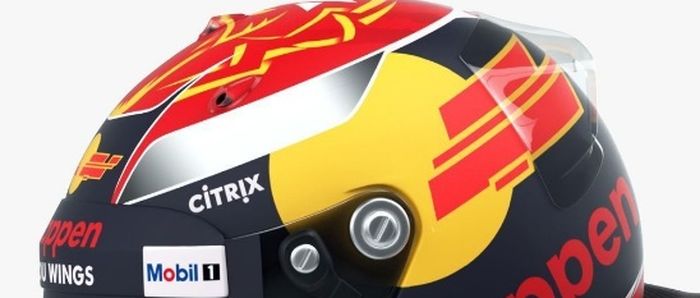 Spoiler belakang  tambahan untuk helm Arai GP7-RC di F1