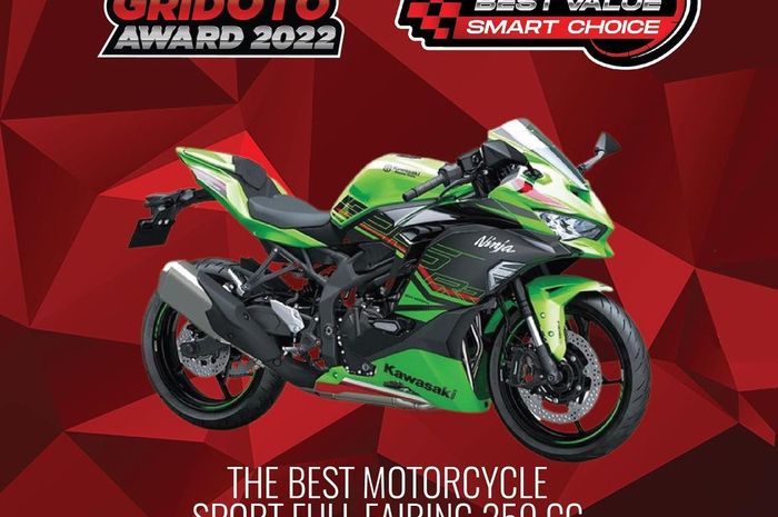 Kawasaki Ninja ZX-25RR raih gelar The Best Motorcycle Sport Full Fairing 250 GridOto Award 2022