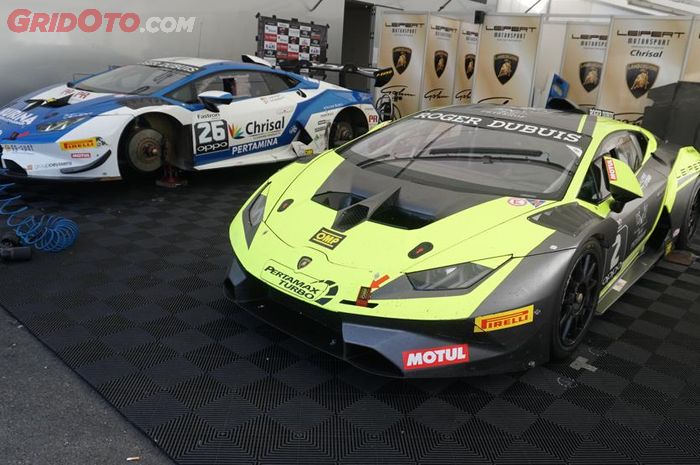 Semua mobil Lamborghini Huracan di balap Lamborghini Super Trofeo menggunakan Pertamina Fastron dan Pertamax Turbo