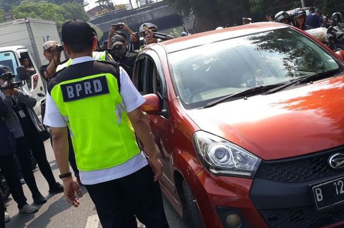 Razia penunggak pajak kendaraan bermotor di Jakarta Timur, (25/7/2018)