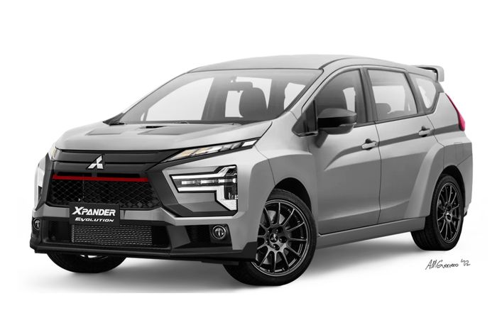 Modifikasi digital Mitsubishi Xpander ala Evo tampil fresh dan sporty