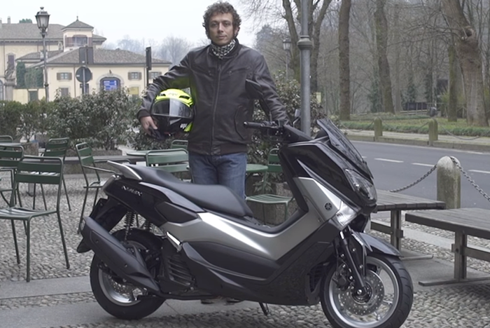 Valentino Rossi saat membintangi iklan Yamaha NMAX