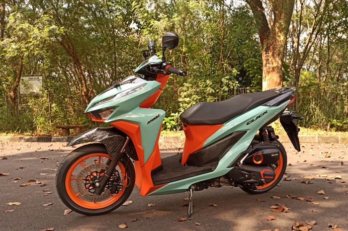 Modifikasi Honda Vario 150 berkonsep jamet style