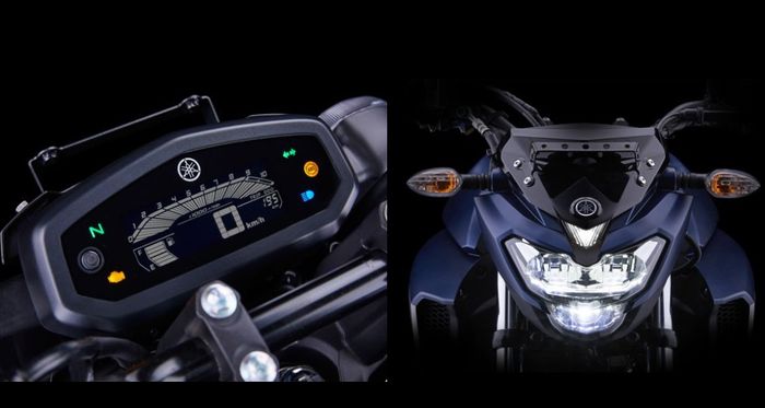 Desain panel indikator dan hgeadlamp Yamaha FZ V3