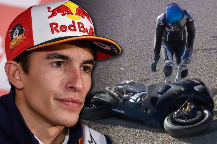 Marc Marquez sebut sang adik turun ke lintasan terlalu dini, Hal tersebut membuat Alex Marquez terjatuh di hari pertama tes MotoGP Valencia