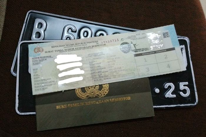 STNK, BPKB dan Pelat nomor motor, mati pajak 2 tahun tidak bisa diregisterasi ulang