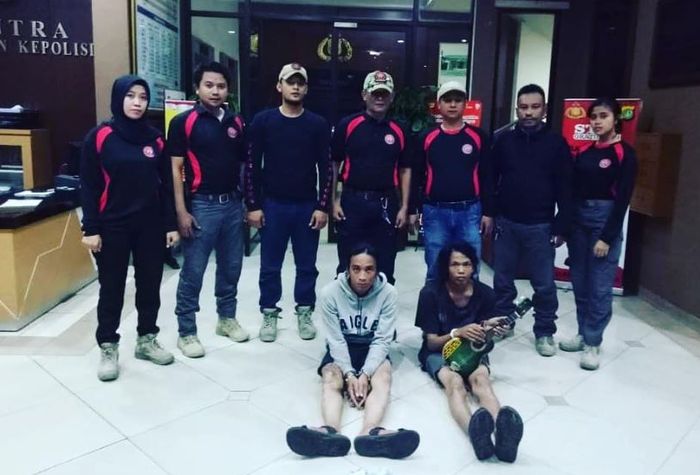 Dua tersangka pemalakan sopir truk diringkus tim Tiger Bravo Polres Metro Jakarta Utara