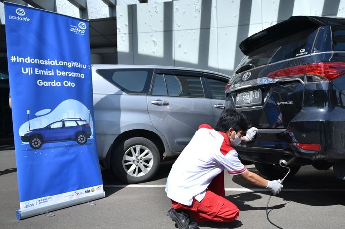 Uji emisi gratis Garda Oto berhasil menguji hingga 400 mobil