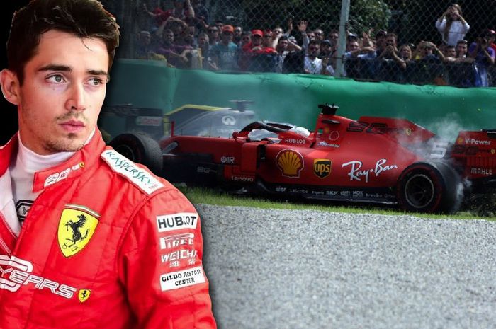 Pembalap tim Ferrari, Charles Leclerc yakin kalau Sebastian Vettel bisa meraih podium jika tidak melintir saat balapan F1 Italia 2019