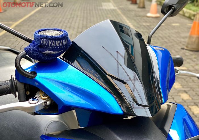 Tampilan batok Yamaha FreeGo sekarang lebih sporty dengan visor