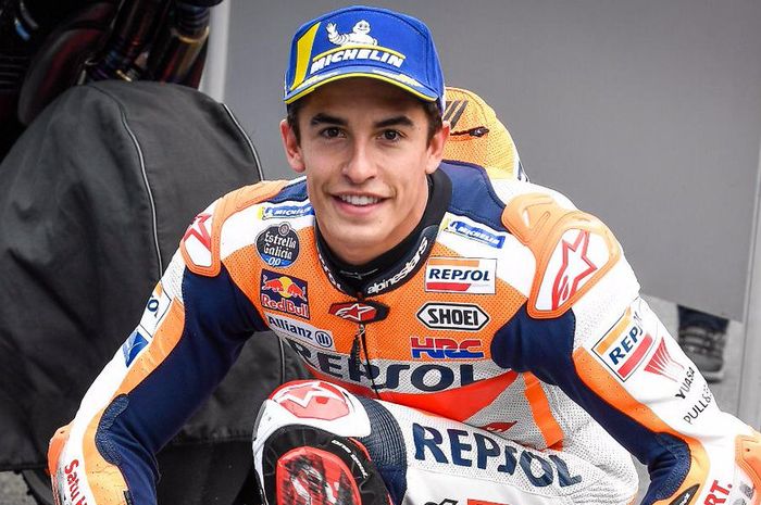 Marc Marquez pakai 'jimat' legenda sarung tangan dan sepatu booth replika Michael Doohan di MotoGP A