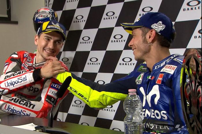 Jorge Lorenzo dan Valentino Rossi