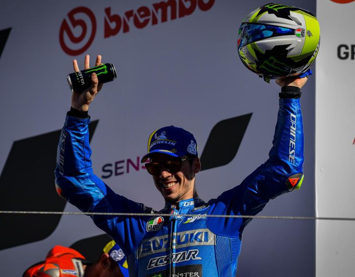 Joan Mir merasa sangat lega bisa kembali naik podium di MotoGP Algarve 2021