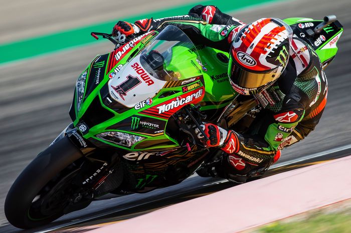 Jonathan Rea berhasil naik podium, sementara Scott Redding dan Alvaro Bautista terjatuh di Race 1 WSBK Alcaniz 2020