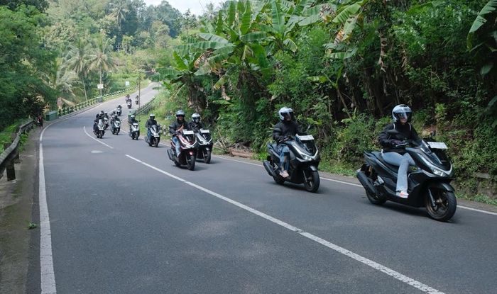 Rute perjalanan melewati jalurprovinsi yang cukup sepi