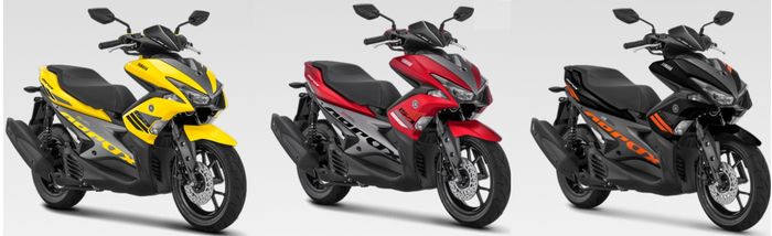 Varian warna pada Aerox tipe standar