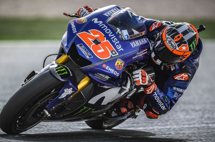 Maverick Vinales gara-gara start belakang nggak tampil maksimal di MotoGP Qatar