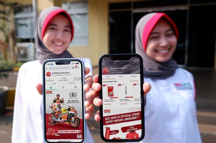 PT Niterra Mobility Indonesia sebagai produsen Busi NGK resmi mengumumkan official store di Shoppe dan Tokopedia
