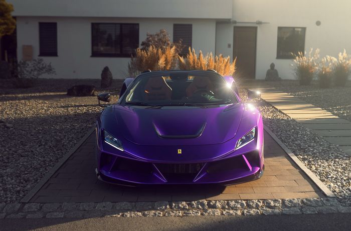 Tampilan depan modifikasi Ferrari F8 Spider N-Largo Novitec