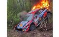 Terbakar, Mobil Reli Hybrid Hyundai i20 N Oliver Solberg di Reli Kroasia 2022, Ini Penyebabnya