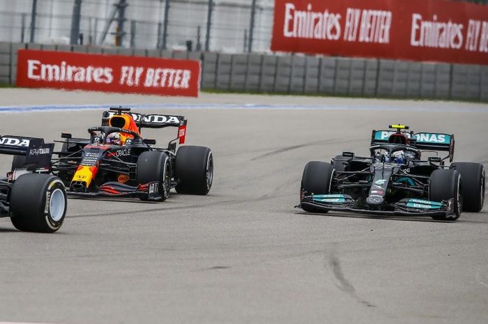 Valtteri Bottas tanpa perlawanan ke Max Verstappen di F1 Rusia 2021
