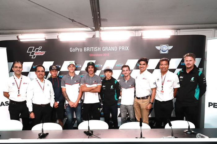 Line-up tim Malaysian Petronas Team di Moto3, Moto2, dan MotoGP berserta para pejabatnya