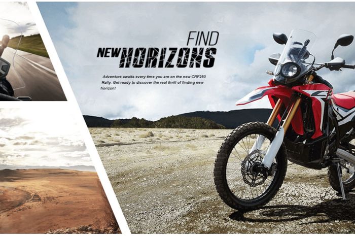 CRF250 yang beredr di Indonesia adalah CRF250L Rally