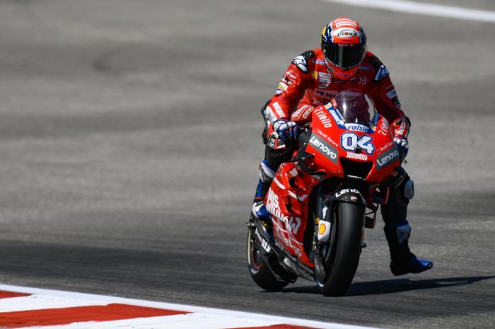 Pembalap Mission Winnow Ducati, Andrea Dovizioso,sedang mempersiapkan diri untuk MotoGP Spanyol 2019