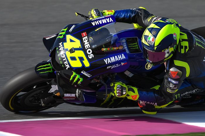 Valentino Rossi bermasalah ban depan di MotoGP Qatar