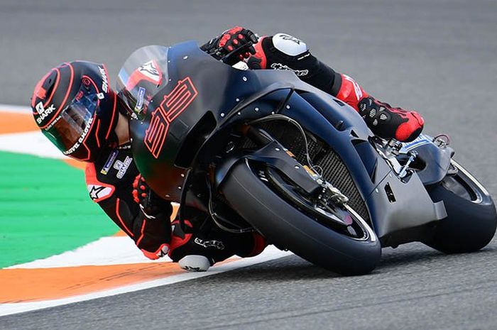 Jorge Lorenzo serba hitam di tes MotoGP Valencia