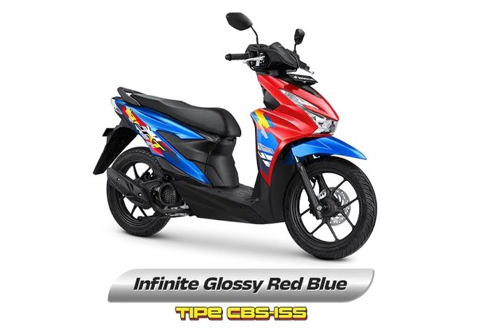 Pilihan warna Infinite Glossy Red Blue